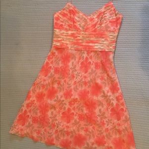 Ann Taylor Loft floral silk dress